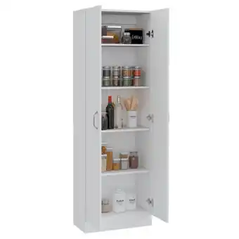 Estra Alacena multiusos dorle, blanco, con variedad de entrepaños oferta