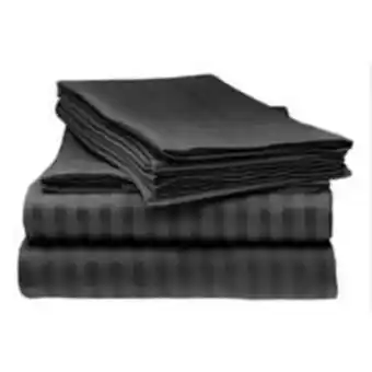 Falabella Juego sabanas cama queen unicolor negro de lujo oferta