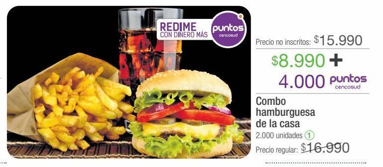 Jumbo Combo hamburguesa de la casa oferta