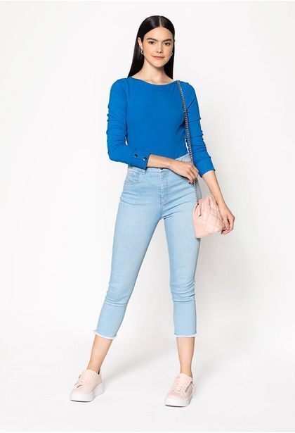 ELA Blusa manga larga con botones oferta
