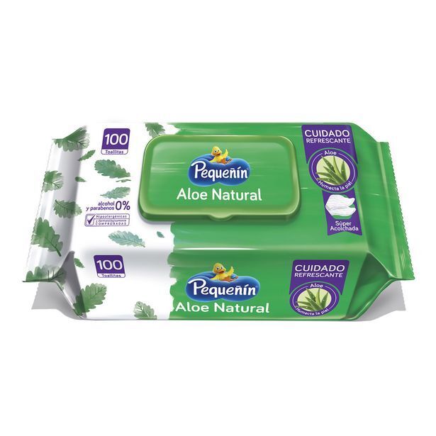 Farmacia San Jorge Toallitas humedas de pequeñin flat pack de aloe 100 unidades oferta