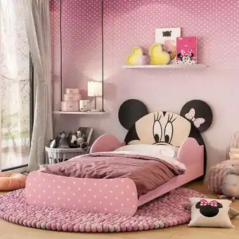 Muebles Jamar Cama infantil 1,00 disney minnie rosado oferta