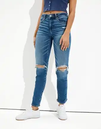 American Eagle Skinny jean ae tiro alto de rotos oferta