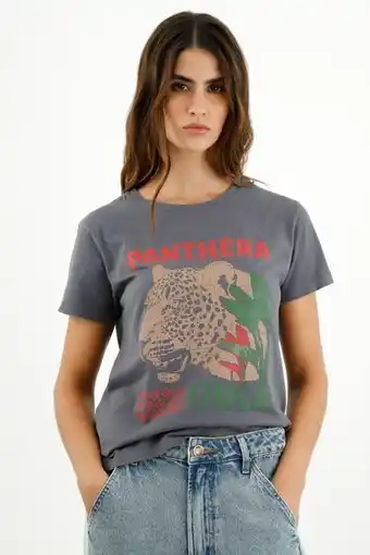 Tennis Camiseta semiajustada gris para mujer oferta