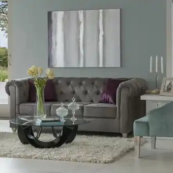 Muebles Jamar Sofá 3 puestos chester chenille gris oferta