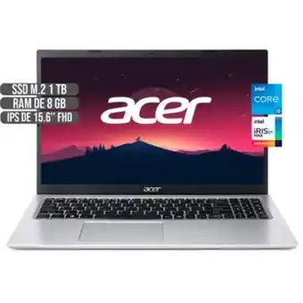 Linio Portatil acer intel core i5-1135g7 ssd 1tb ram 8gb iris® xe 15.6 fhd oferta