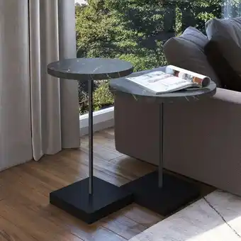 Muebles Jamar Set x 2 mesa auxiliar delta negro oferta