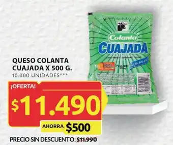 Ara QUESO COLANTA CUAJADA X 500 G. oferta