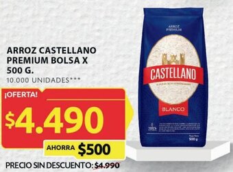 Ara ARROZ CASTELLANO PREMIUM BOLSA X 500 G. oferta