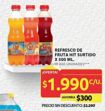 Ara REFRESCO DE FRUTA HIT SURTIDO X 500 ML. oferta
