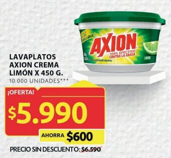 Ara LAVAPLATOS AXION CREMA LIMÓN X 450 G. oferta
