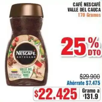 Alkosto CAFÉ NESCAFÉ VALLE DEL CAUCA 170 Gramos oferta