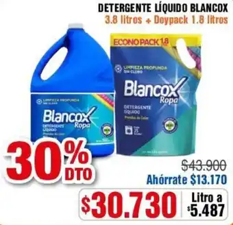Alkosto DETERGENTE LÍQUIDO BLANCOX 3.8 litros + Doypack 1.8 litros oferta