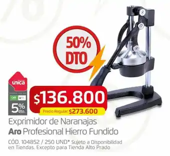 Makro Exprimidor de Naranajas Aro Profesional Hierro Fundido oferta
