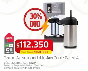 Makro Termo Acero Inoxidable Aro Doble Pared 4 Lt oferta