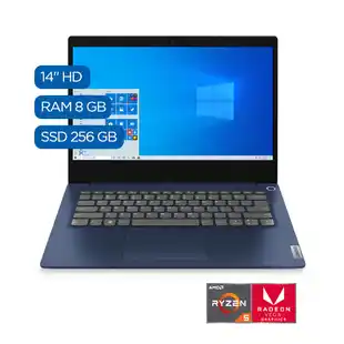 Alkomprar Computador Portátil LENOVO 14"; Pulgadas IdeaPad 3 Ryzen 5 - 8GB Ram - Disco Solido 256GB - Azul oferta