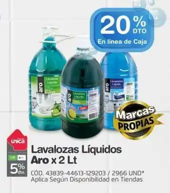 Makro Lavalozas Líquidos Aro x 2 Lt oferta