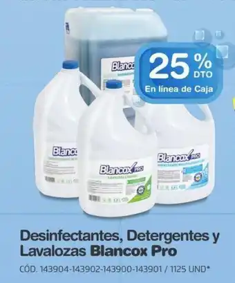 Makro Desinfectantes, Detergentes y Lavalozas Blancox Pro oferta
