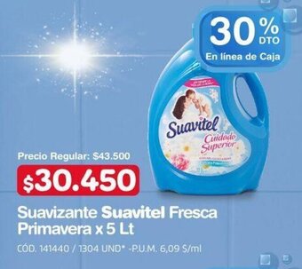 Makro Suavizante Suavitel Fresca Primavera x 5 Lt oferta