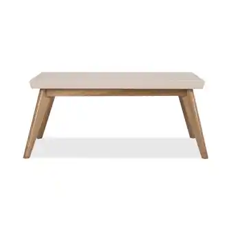 Muebles Jamar Mesa de centro lee off white, natural poliuretano oferta