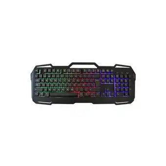 Falabella Teclado metalico gamer danki tricolor luz led cabl oferta