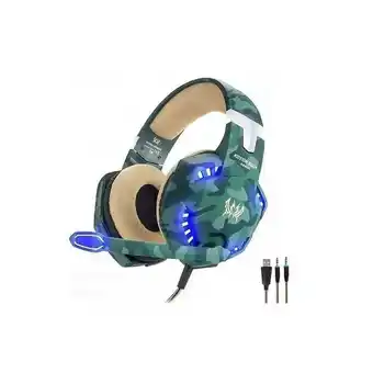 Falabella Diadema gamer g2600 camuflada verde usb microfono oferta