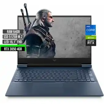 Linio Hp victus intel core i7-11800h ssd 512gb ram 64gb rtx 3050 4gb 16,1 fhd oferta