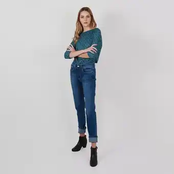Fuera de Serie Jean diva tiro medio bota recta oferta
