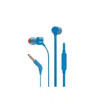 Falabella Audí­fonos manos libres jbl t110 in-ear azul oferta