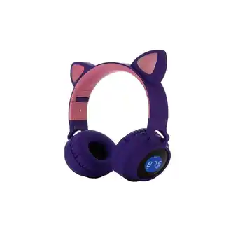 Falabella Audifonos diadema pantalla lcd gato bluetooth mr oferta