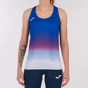 Joma Camiseta tirantes mujer elite vii royal blanco rojo oferta