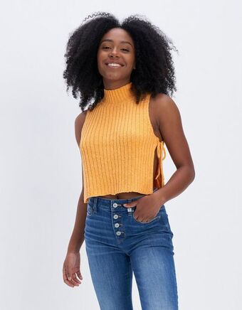 American Eagle Camiseta ae de cuello alto de felpa oferta