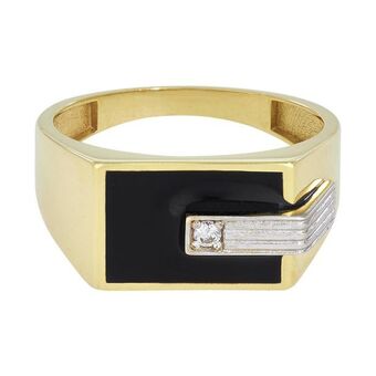 Kevin's Joyeros Anillo en oro amarillo de 18 kilates, con zircones oferta