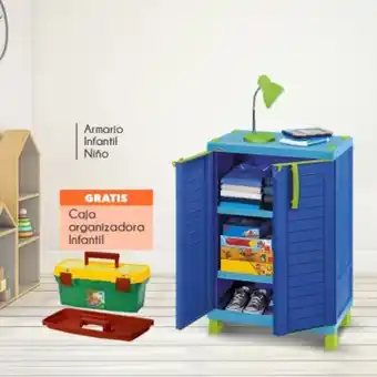 Rimax Armario infantil lleva gratis caja organizadora mediana oferta