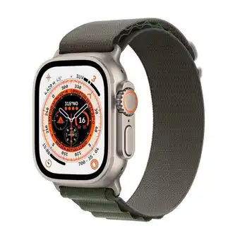 Alkosto Apple watch ultra gps + cellular de 49 mm caja de titanio, correa loop alpine verde talla m oferta