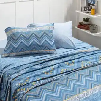 Brissa Juego de sábanas en tela 144 hilos estampada bolga oferta