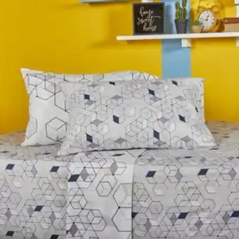 Brissa Juego de sábanas en tela 144 hilos estampada dimension 22 oferta