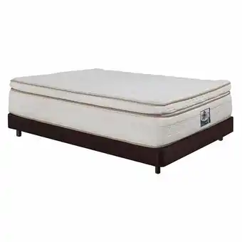 Alkosto Combo dormiluna: colchón resortado doble galaxy top 140x190 cm + base cama café oferta