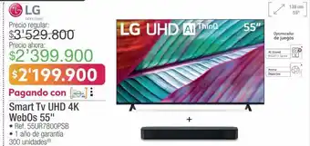 Jumbo Lg smart tv uhd 4k webos 55 • ref. 55ur7800psb oferta