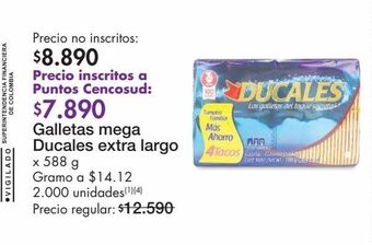 Metro Galletas mega ducales extra largo x 588 g oferta