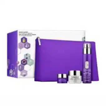 Falabella Set cuidado facial smart & smooth clinique incluye : 3 productos + cosmetiquera gratis oferta