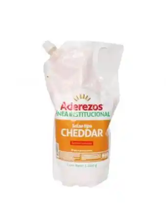Salsa cheddar bolsa aderezos x 1000gr