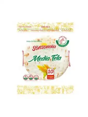 Arepa media tela sonsoneña 10 und*650gr