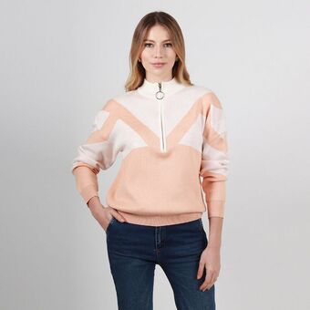 Fuera de Serie Sweater cuello redondo manga larga oferta