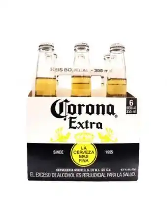 Cerveza extra sixpack nal corona *355ml