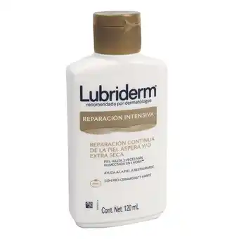 Droguerías Colsubsidio Crema lubriderm reparacion intensiva x 120 ml oferta