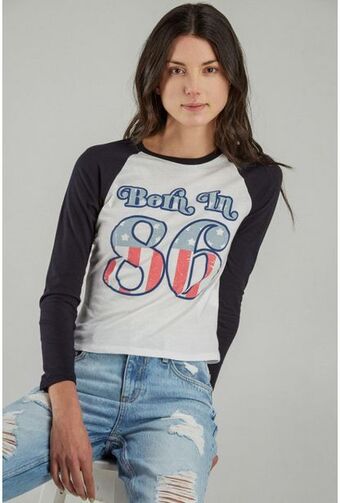 Koaj Camiseta manga larga con estampado en frente oferta