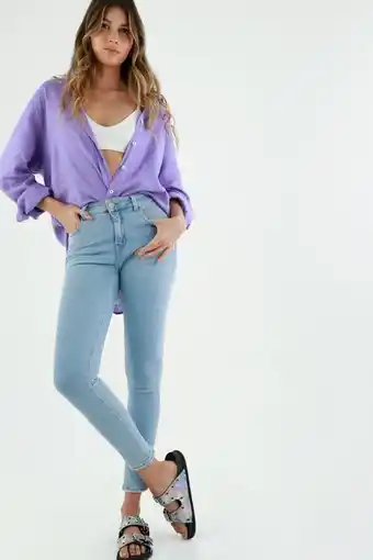 Tennis Jean super slim azul claro para mujer oferta