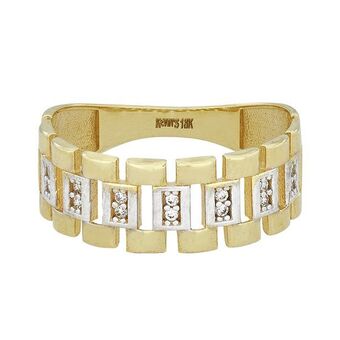 Kevin's Joyeros Anillo en oro amarillo de 18 kilates, con zircones oferta