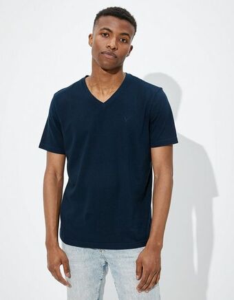 American Eagle Camiseta ae súper suave, cuello v oferta